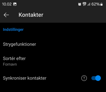 Synkronier kontakter billede